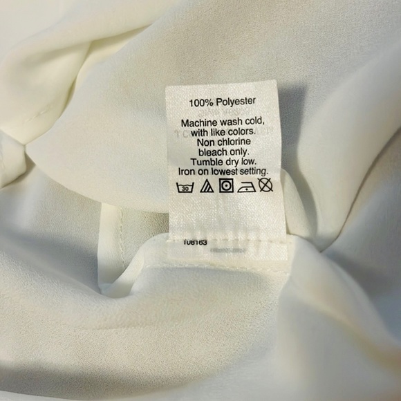 J. Crew OffWhite around Neck Short Sleeve Top (0) - Picture 6 of 6